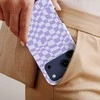 Voltuna Dėklas „Lavender Mist Check“ su MagSafe Apple iPhone 13-17 modeliams