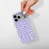 Voltuna Dėklas „Lavender Mist Check“ su MagSafe Apple iPhone 13-17 modeliams