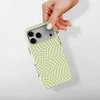 Voltuna Dėklas „Lime Ripple Effect“ su MagSafe Apple iPhone 13-17 modeliams