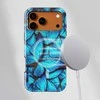 Voltuna Dėklas „Mėlyna Butterfly Storm“ su MagSafe Apple iPhone 13-17 modeliams