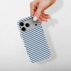 Voltuna Dėklas „Mėlyna Diagonal Stripes“ su MagSafe Apple iPhone 13-17 modeliams