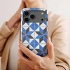 Voltuna Dėklas „Mėlyna Starburst Tile“ su MagSafe Apple iPhone 13-17 modeliams