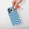 Voltuna Dėklas „Mėlyna Wave Check“ su MagSafe Apple iPhone 13-17 modeliams