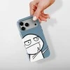 Voltuna Dėklas „Meme Middle Finger“ su MagSafe Apple iPhone 13-17 modeliams
