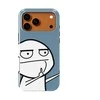 Voltuna Dėklas „Meme Middle Finger“ su MagSafe Apple iPhone 13-17 modeliams