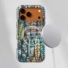 Voltuna Dėklas „Midnight Foliage Stripes“ su MagSafe Apple iPhone 13-17 modeliams