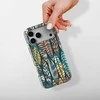 Voltuna Dėklas „Midnight Foliage Stripes“ su MagSafe Apple iPhone 13-17 modeliams