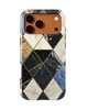 Voltuna Dėklas „Midnight Harlequin Marble“ su MagSafe Apple iPhone 13-17 modeliams