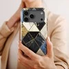 Voltuna Dėklas „Midnight Harlequin Marble“ su MagSafe Apple iPhone 13-17 modeliams