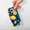 Voltuna Dėklas „Midnight Lemon Bloom“ su MagSafe Apple iPhone 13-17 modeliams