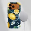 Voltuna Dėklas „Midnight Lemon Bloom“ su MagSafe Apple iPhone 13-17 modeliams