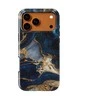 Voltuna Dėklas „Midnight Marble Storm“ su MagSafe Apple iPhone 13-17 modeliams