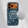Voltuna Dėklas „Midnight Outline Foliage“ su MagSafe Apple iPhone 13-17 modeliams