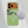 Voltuna Dėklas „Minimal Touch Žalias“ su MagSafe Apple iPhone 13-17 modeliams