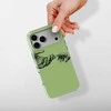 Voltuna Dėklas „Minimal Touch Žalias“ su MagSafe Apple iPhone 13-17 modeliams
