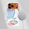 Voltuna Dėklas „Minimalist Face Flow“ su MagSafe Apple iPhone 13-17 modeliams