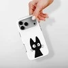 Voltuna Dėklas „Minimalist Juodas Cat Pop“ su MagSafe Apple iPhone 13-17 modeliams