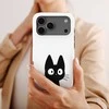 Voltuna Dėklas „Minimalist Juodas Cat Pop“ su MagSafe Apple iPhone 13-17 modeliams