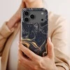 Voltuna Dėklas „Molten Gold Marble“ su MagSafe Apple iPhone 13-17 modeliams