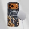 Voltuna Dėklas „Molten Gold Marble“ su MagSafe Apple iPhone 13-17 modeliams