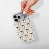 Voltuna Dėklas „Monochrome Bow Repeat“ su MagSafe Apple iPhone 13-17 modeliams