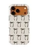 Voltuna Dėklas „Monochrome Bow Repeat“ su MagSafe Apple iPhone 13-17 modeliams