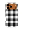 Voltuna Dėklas „Monochrome Picnic Check“ su MagSafe Apple iPhone 13-17 modeliams