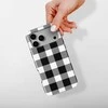 Voltuna Dėklas „Monochrome Picnic Check“ su MagSafe Apple iPhone 13-17 modeliams
