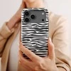 Voltuna Dėklas „Monochrome Zebra Flow“ su MagSafe Apple iPhone 13-17 modeliams