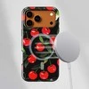 Voltuna Dėklas „Naktinis Vyšnių Švytėjimas“ su MagSafe Apple iPhone 13-17 modeliams