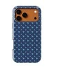 Voltuna Dėklas „Navy Mini Triangles“ su MagSafe Apple iPhone 13-17 modeliams