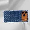 Voltuna Dėklas „Navy Mini Triangles“ su MagSafe Apple iPhone 13-17 modeliams