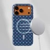 Voltuna Dėklas „Navy Mini Triangles“ su MagSafe Apple iPhone 13-17 modeliams
