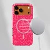 Voltuna Dėklas „Neon Heart Scribbles“ su MagSafe Apple iPhone 13-17 modeliams