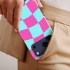 Voltuna Dėklas „Neon Pop Check“ su MagSafe Apple iPhone 13-17 modeliams
