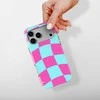 Voltuna Dėklas „Neon Pop Check“ su MagSafe Apple iPhone 13-17 modeliams