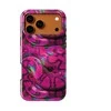 Voltuna Dėklas „Neon Snake Glitch“ su MagSafe Apple iPhone 13-17 modeliams