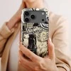 Voltuna Dėklas „Noir Doodle Chaos“ su MagSafe Apple iPhone 13-17 modeliams
