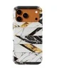 Voltuna Dėklas „Noir &amp; Gold Chevron Marble“ su MagSafe Apple iPhone 13-17 modeliams