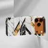 Voltuna Dėklas „Noir &amp; Gold Chevron Marble“ su MagSafe Apple iPhone 13-17 modeliams