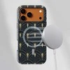 Voltuna Dėklas „Noir Golden Leaves“ su MagSafe Apple iPhone 13-17 modeliams