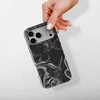 Voltuna Dėklas „Obsidian Marble Drift“ su MagSafe Apple iPhone 13-17 modeliams