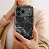 Voltuna Dėklas „Obsidian Marble Drift“ su MagSafe Apple iPhone 13-17 modeliams