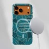 Voltuna Dėklas „Ocean Teal Monstera“ su MagSafe Apple iPhone 13-17 modeliams