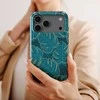 Voltuna Dėklas „Ocean Teal Monstera“ su MagSafe Apple iPhone 13-17 modeliams