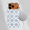 Voltuna Dėklas „Petite Indigo Pattern“ su MagSafe Apple iPhone 13-17 modeliams