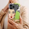 Voltuna Dėklas „Pop Art Surprise Girl“ su MagSafe Apple iPhone 13-17 modeliams
