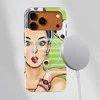 Voltuna Dėklas „Pop Art Surprise Girl“ su MagSafe Apple iPhone 13-17 modeliams