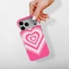 Voltuna Dėklas „Radiant Rožinė Heart Glow“ su MagSafe Apple iPhone 13-17 modeliams