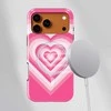 Voltuna Dėklas „Radiant Rožinė Heart Glow“ su MagSafe Apple iPhone 13-17 modeliams